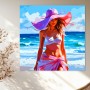Sommerfrau am Meer
