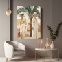 Elegante Damen unter Palmen
