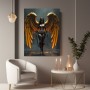 Engelkriegerin mit goldenen Flügeln