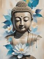 Buddha mit Lotusblüten