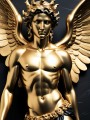 Goldener Engel mit Flügeln
