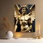 Goldener Engel mit Flügeln