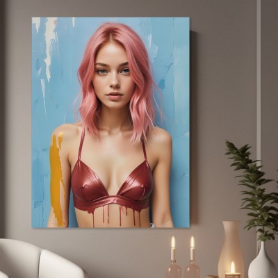 Pink Hair Portrait