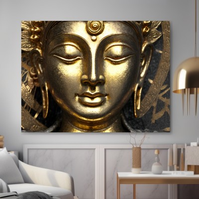 Goldener Buddha in Ruhe