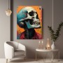 Neon Totenkopf Porträt
