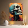 Neon Totenkopf Porträt