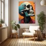Neon Totenkopf Porträt