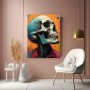 Neon Totenkopf Porträt