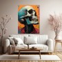 Neon Totenkopf Porträt