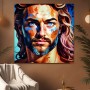 Intensives Porträt mit blauen Augen