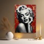 Glamour-Porträt in Rot und Gold