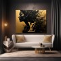 Luxus-Porträt in Schwarz und Gold