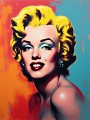 Blonde Hollywood-Ikone in Pop Art