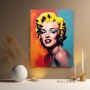 Blonde Hollywood-Ikone in Pop Art
