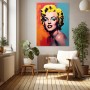 Blonde Hollywood-Ikone in Pop Art