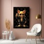 Streetwear-Hund mit Goldkette