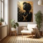 Goldene Fashion-Ikone