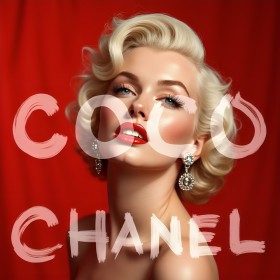Coco Chanel Glamour-Porträt