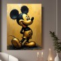 Vintage Comic-Maus in Gold