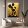 Vintage Comic-Maus in Gold