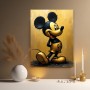 Vintage Comic-Maus in Gold