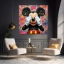 Pop-Art Maus mit Love-Graffiti