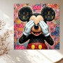 Pop-Art Maus mit Love-Graffiti