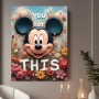 You Got This mit Comic-Maus und Blumen