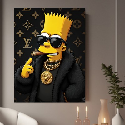Luxus-Cartoon mit Sonnenbrille
