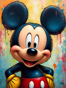 Mickey Maus im Street-Art-Look