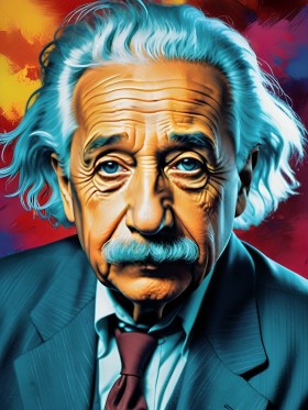 Pop-Art Porträt Albert Einstein Pop-Art Porträt Albert Einstein