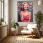 Glamour-Porträt in Pink