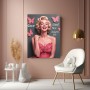 Glamour-Porträt in Pink