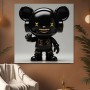Schwarzer Designer-Toy Charakter