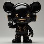 Schwarzer Designer-Toy Charakter