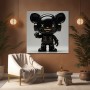 Schwarzer Designer-Toy Charakter