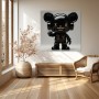 Schwarzer Designer-Toy Charakter