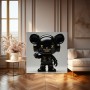 Schwarzer Designer-Toy Charakter