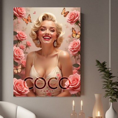 Glamour-Porträt mit Rosen