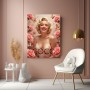 Glamour-Porträt mit Rosen