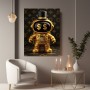 Goldener Krypto-Roboter