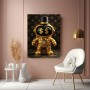 Goldener Krypto-Roboter