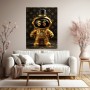 Goldener Krypto-Roboter