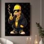 Cartoon Boss mit Goldkette