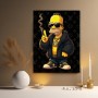 Cartoon Boss mit Goldkette