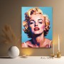 Blonde Diva im Pop-Art-Stil