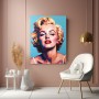 Blonde Diva im Pop-Art-Stil