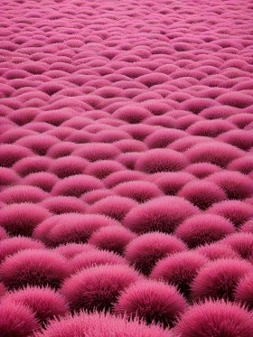 Pinkes Pflanzenmeer