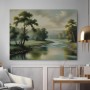 Sanfte Flusslandschaft im Abendlicht