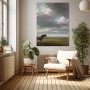 Pferd unter dramatischem Himmel